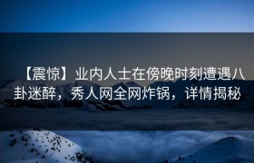 【震惊】业内人士在傍晚时刻遭遇八卦迷醉，秀人网全网炸锅，详情揭秘