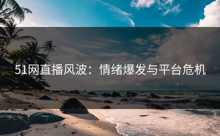51网直播风波：情绪爆发与平台危机